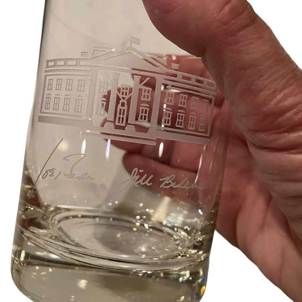 President Joe & Jill Biden Old-Fashion Lowball Whiskey Rock Glass. Set of two